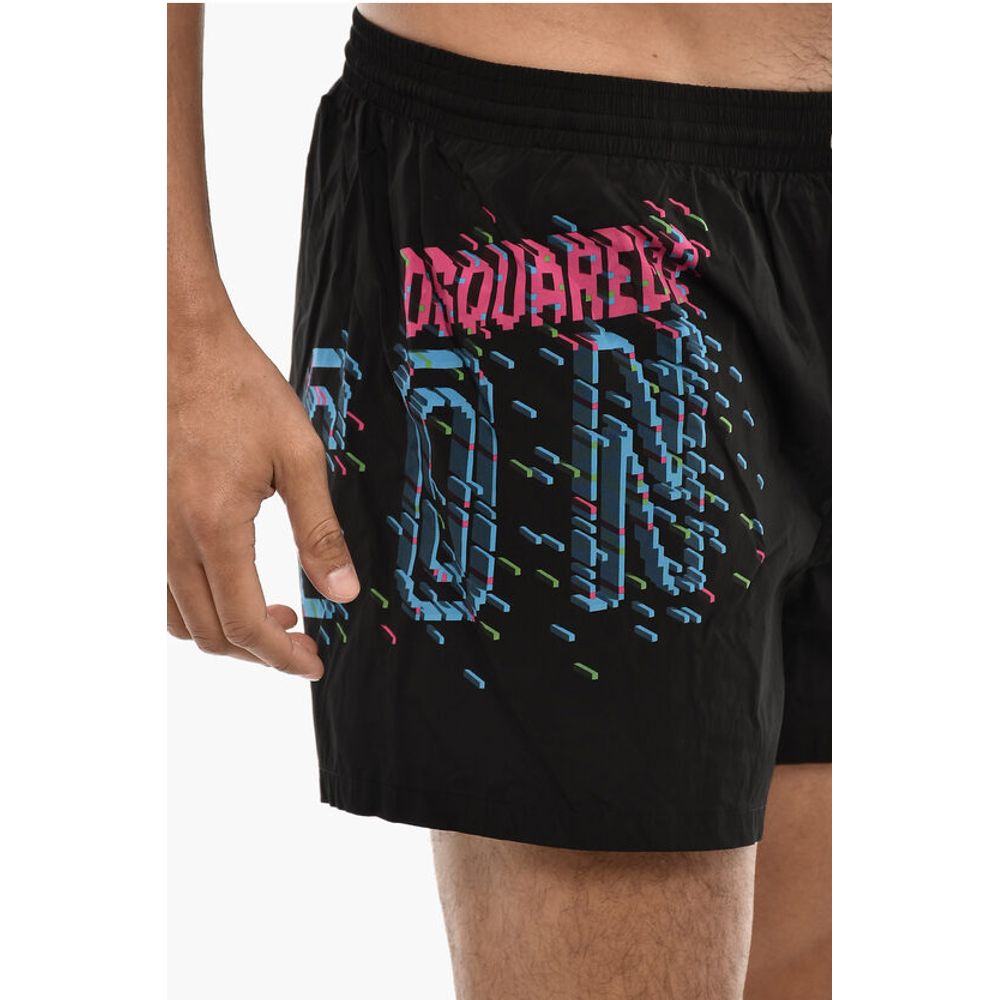 Printed GLITCH Swim Shorts