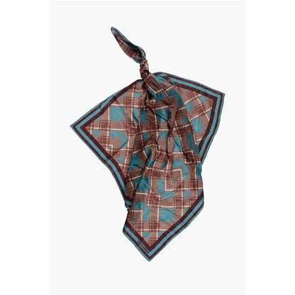 Checked Silk Foulard