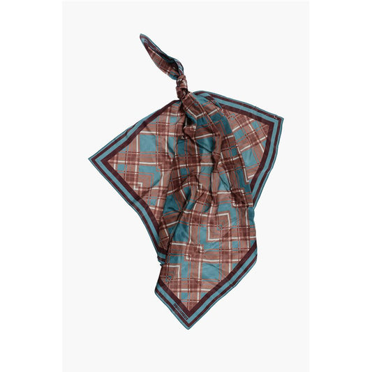 Checked Silk Foulard