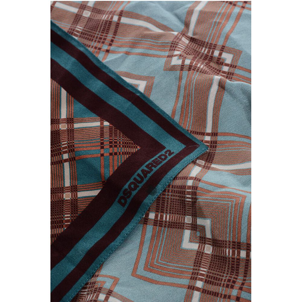 Checked Silk Foulard