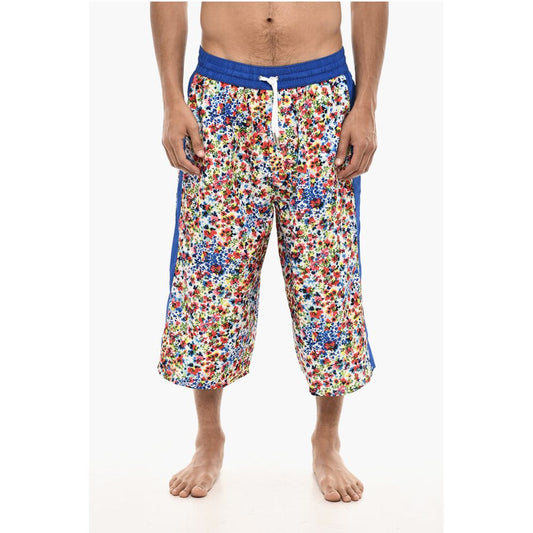 Maxi Swim Shorts With Floral Print