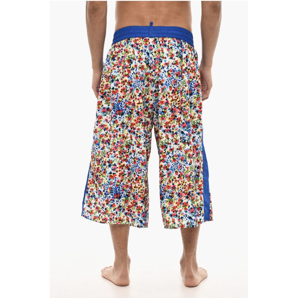 Maxi Swim Shorts With Floral Print