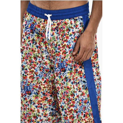 Maxi Swim Shorts With Floral Print