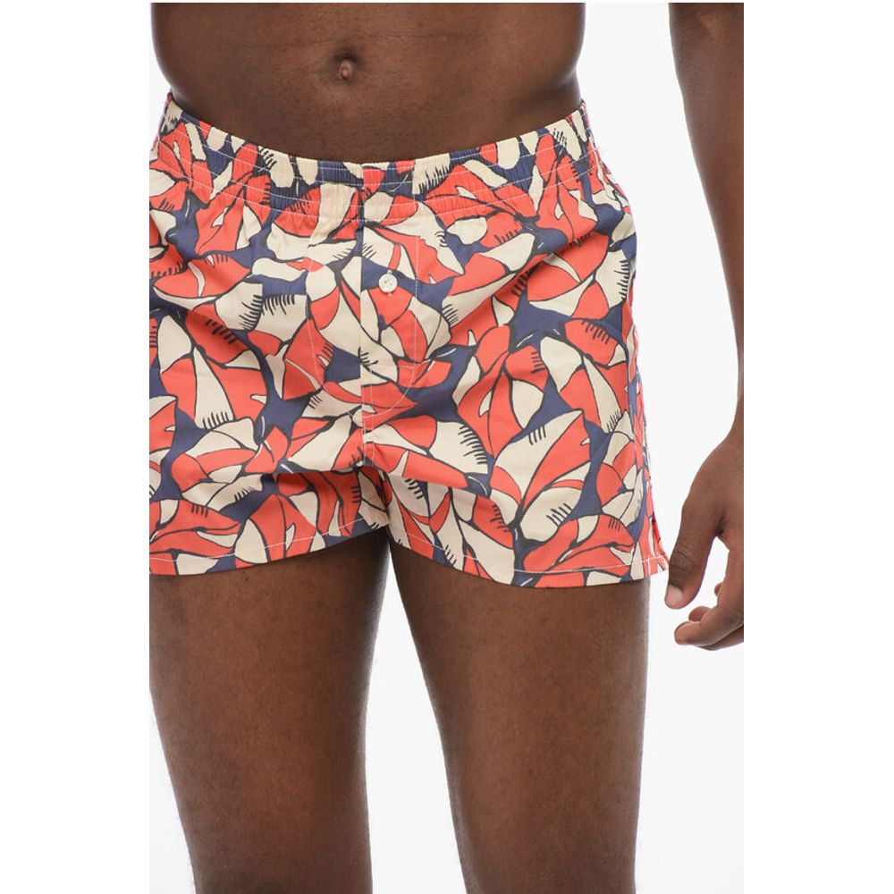 Plant Patterned Popeline Boxer