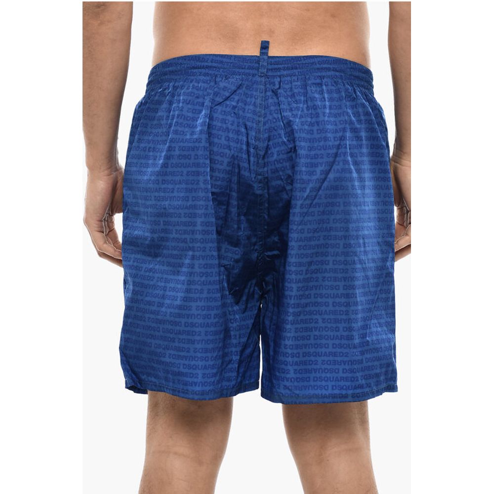 Tone On Tone Motif Swim Shorts