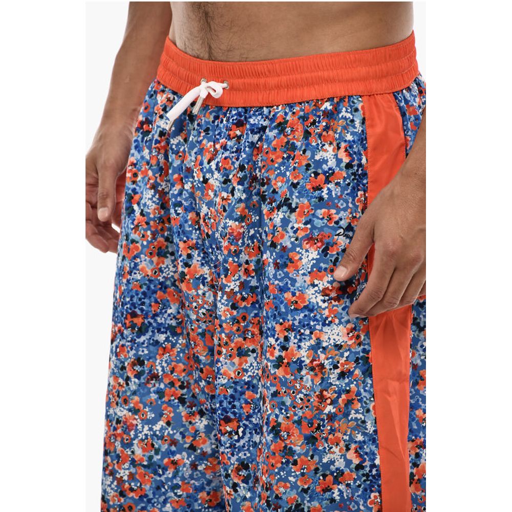 Maxi Swim Shorts With Floral Print