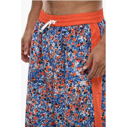 Maxi Swim Shorts With Floral Print