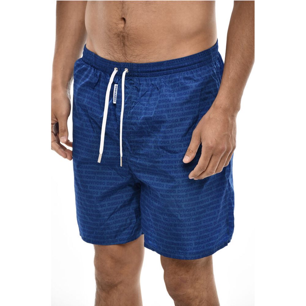 Tone On Tone Motif Swim Shorts