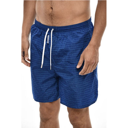 Tone On Tone Motif Swim Shorts