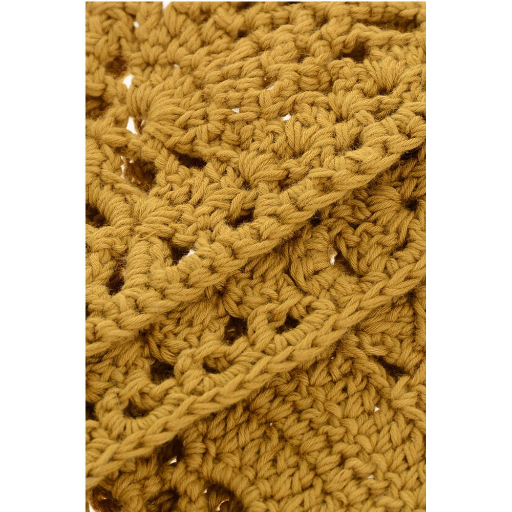 Solid Color Crochet Scarf with Fringes
