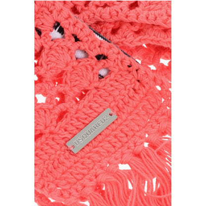Solid Color Crochet Scarf with Fringes