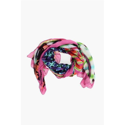 Patchwork Motif Multicolor Foulard
