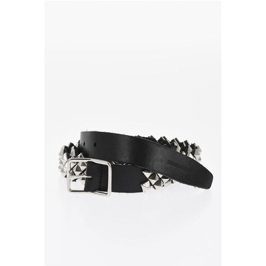 Studded Leather Belt 30mm