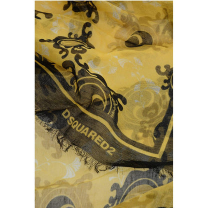Two-Tone Patterned Linen Blend Foulard