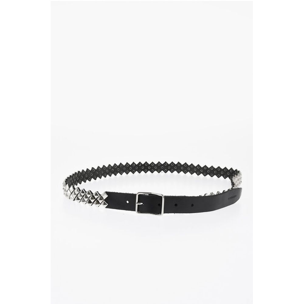 Studded Leather Belt 30mm
