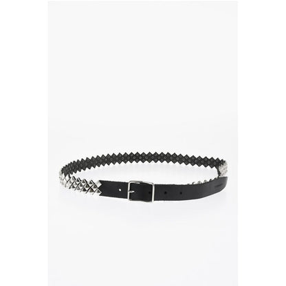 Studded Leather Belt 30mm