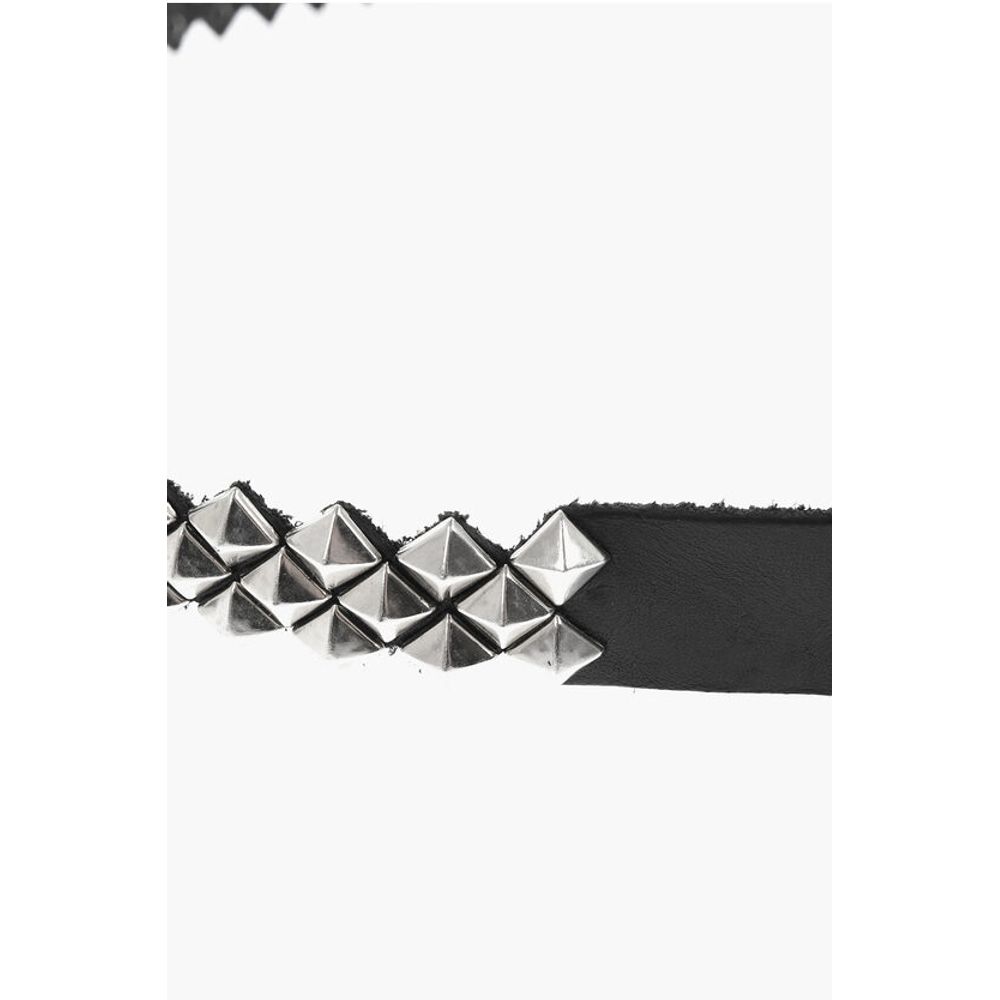 Studded Leather Belt 30mm