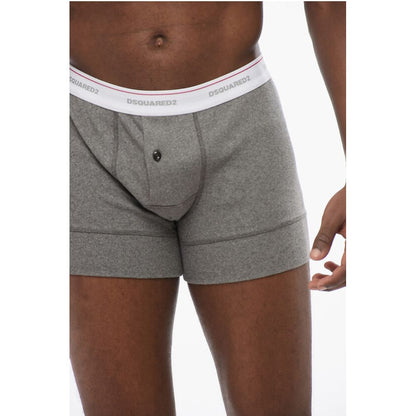 Ribbed Cotton Blend Boxer