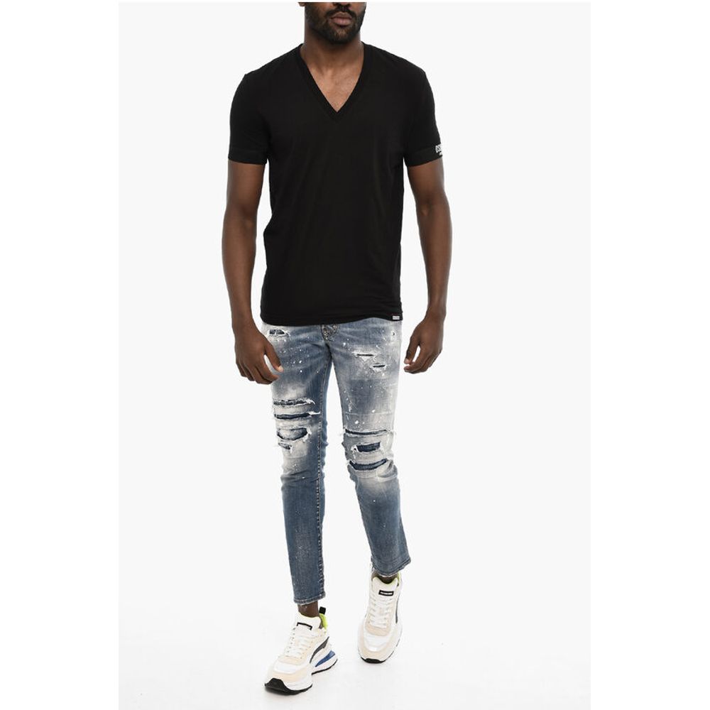 Cotton V-neck Underwear T-shirt