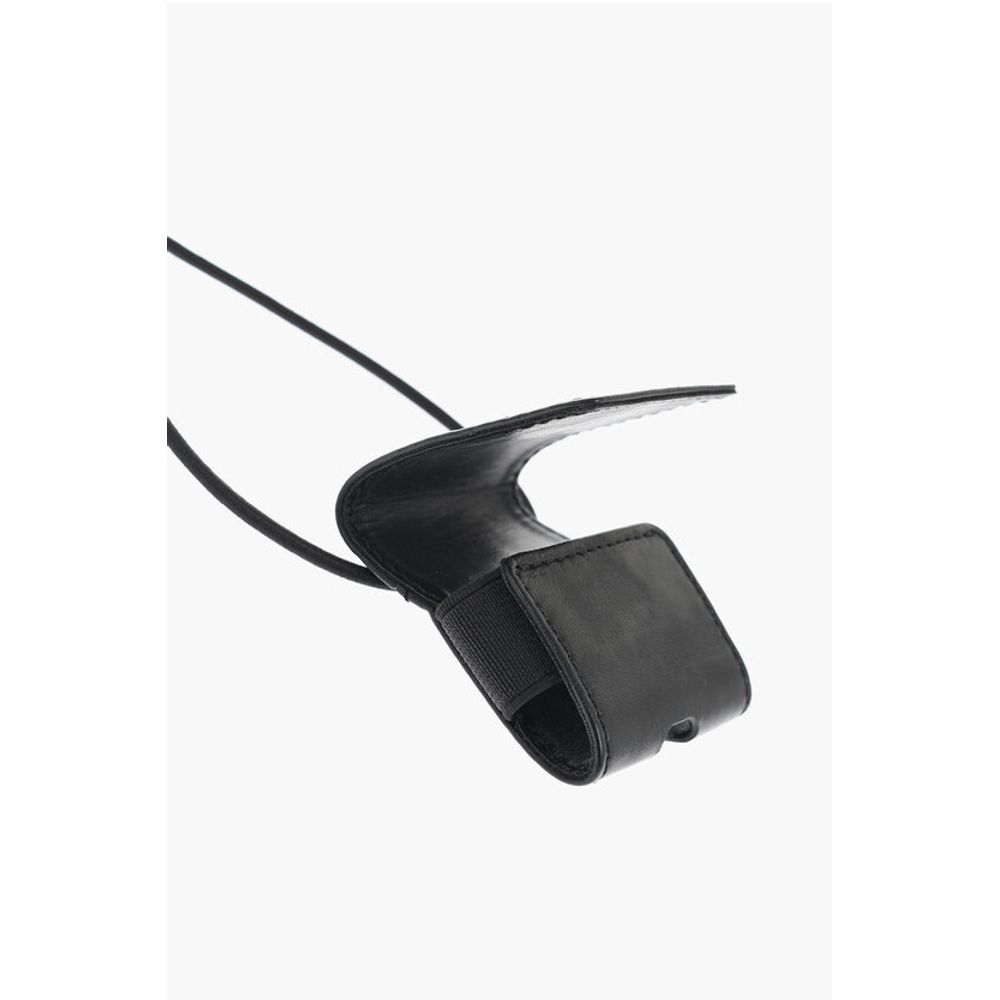 Faux Leather Neck Airpods Case