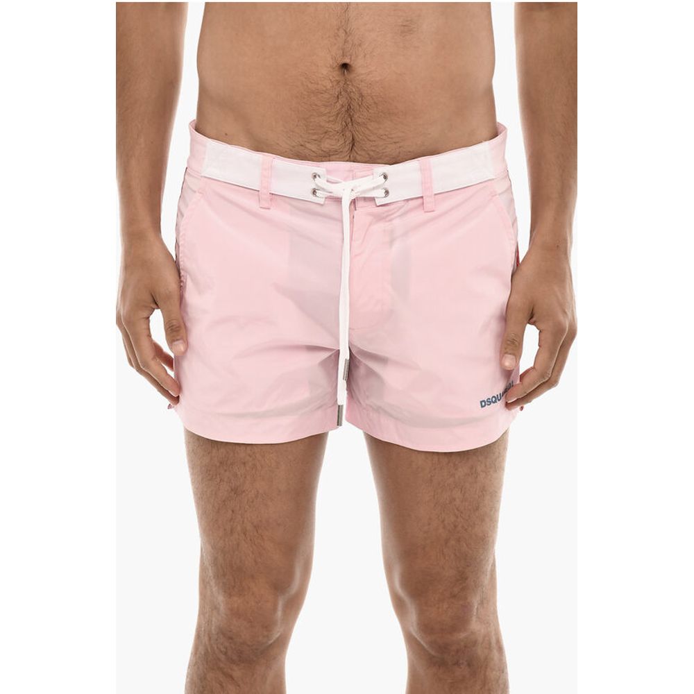 Swim Shorts With Contrasting SIde Bands