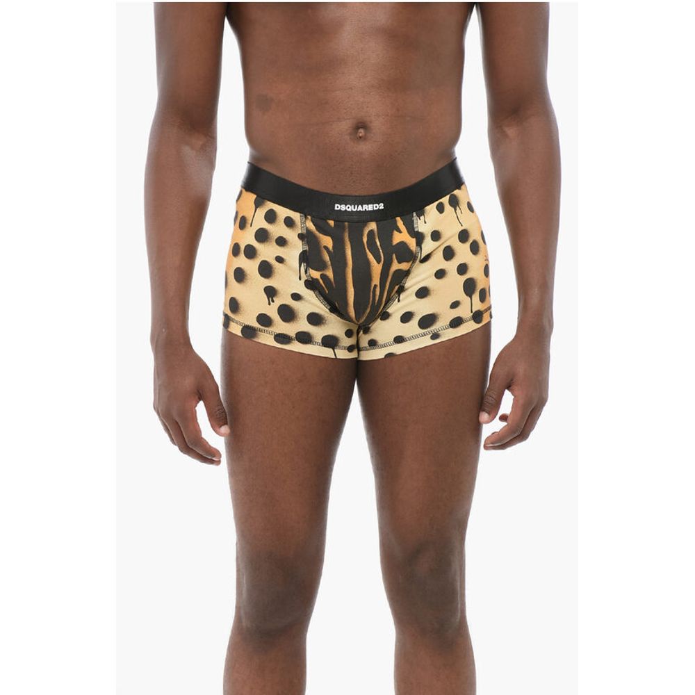 Animal Patterned Cotton Blend Boxer