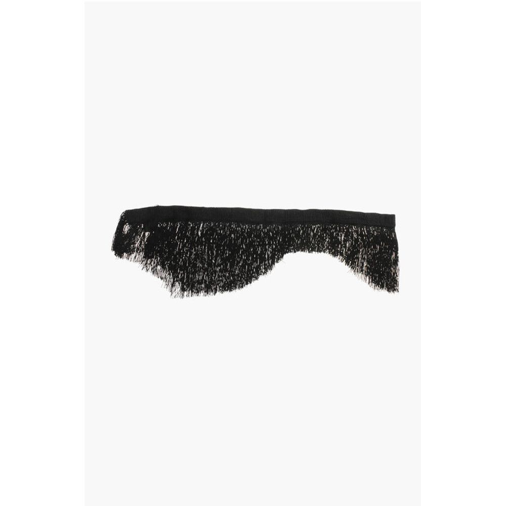 Solid Color Slim Stole with Fringes