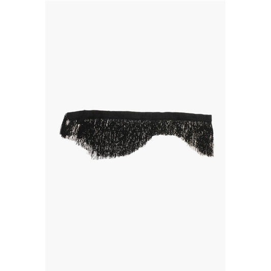 Solid Color Slim Stole with Fringes