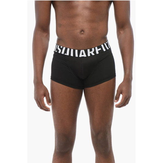 Stretch Cotton Boxer with Logoed Waistband