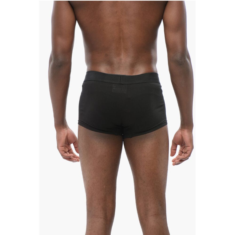 Stretch Cotton Boxer with Logoed Waistband