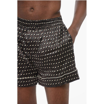 Monogram Silk Blend Pijama Shorts