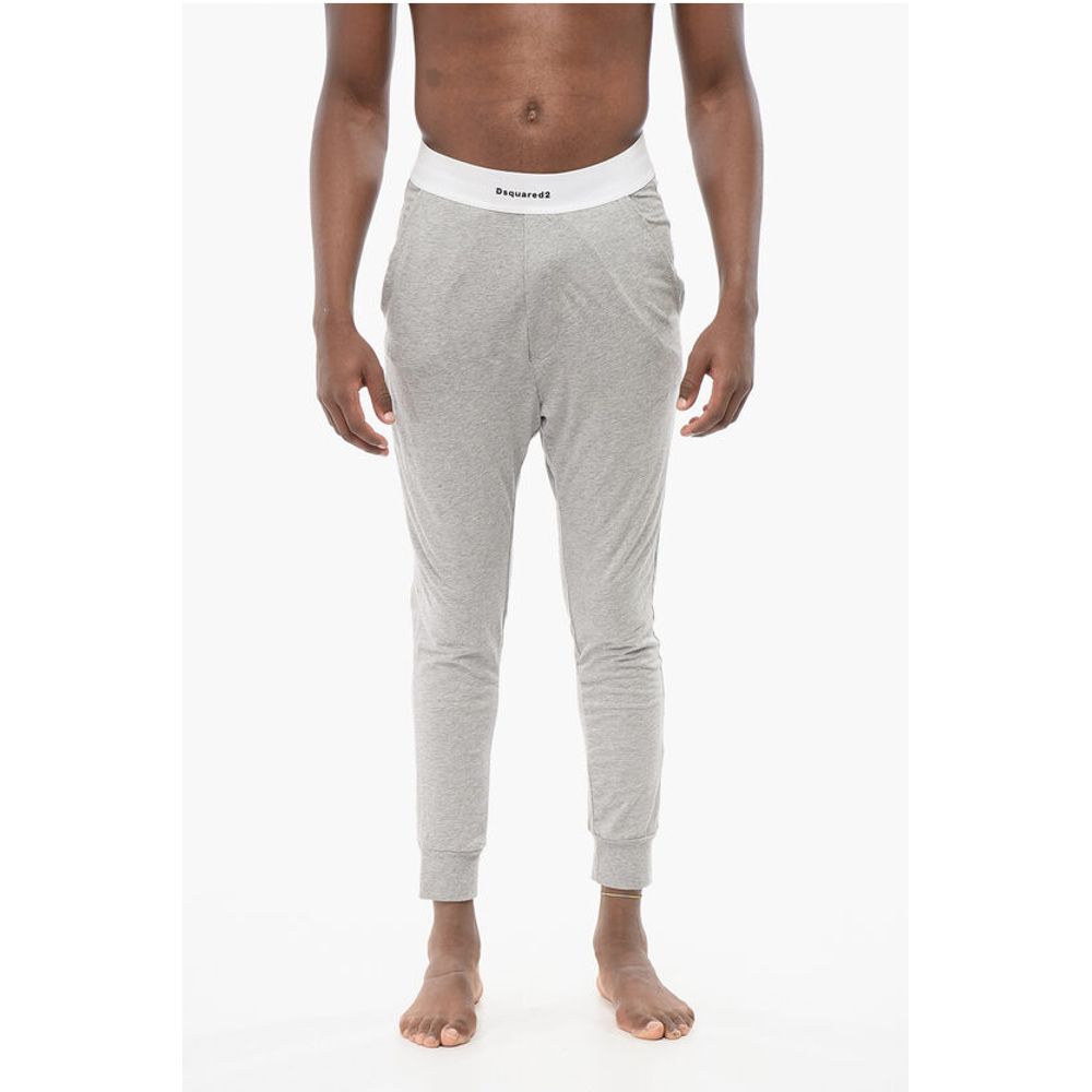 Viscose Blend Pijama Pants with Logoed Waistband