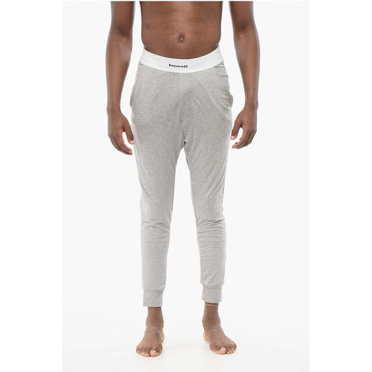 Viscose Blend Pijama Pants with Logoed Waistband