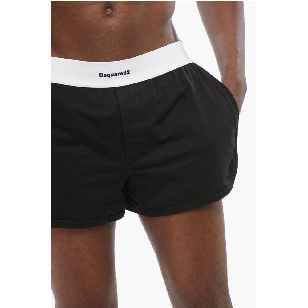 Cotton Blend Boxer with Contrasting Waistband
