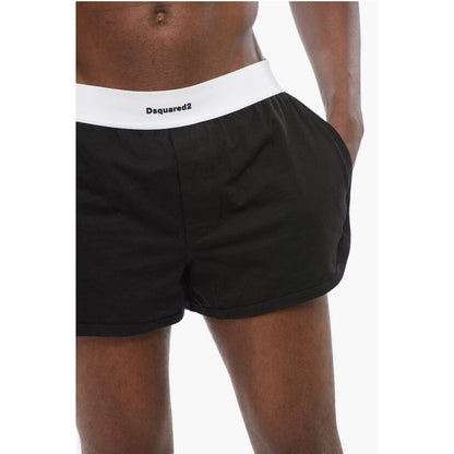 Cotton Blend Boxer with Contrasting Waistband