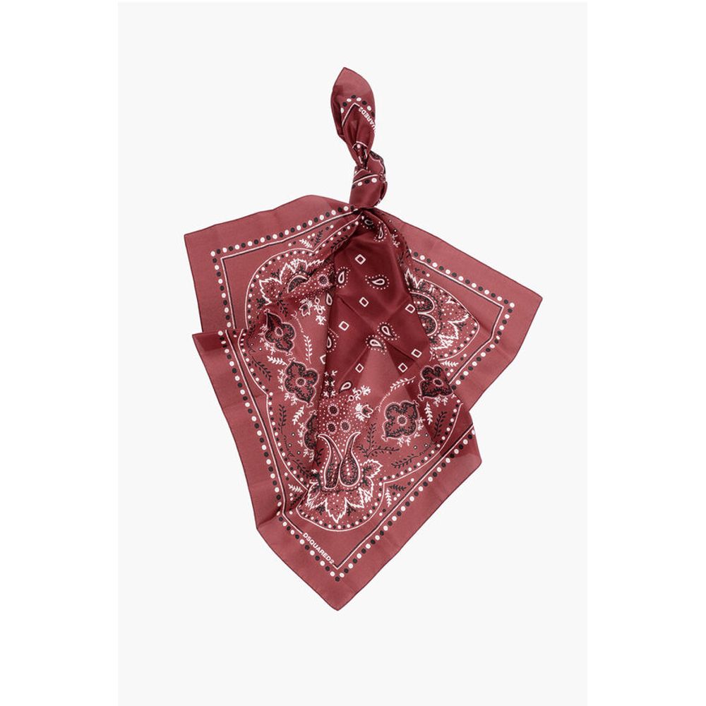 Paisley Motif Silk Foulard