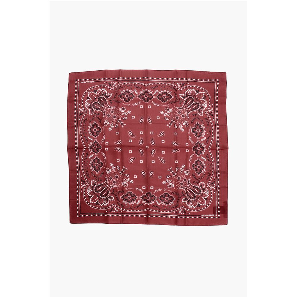 Paisley Motif Silk Foulard