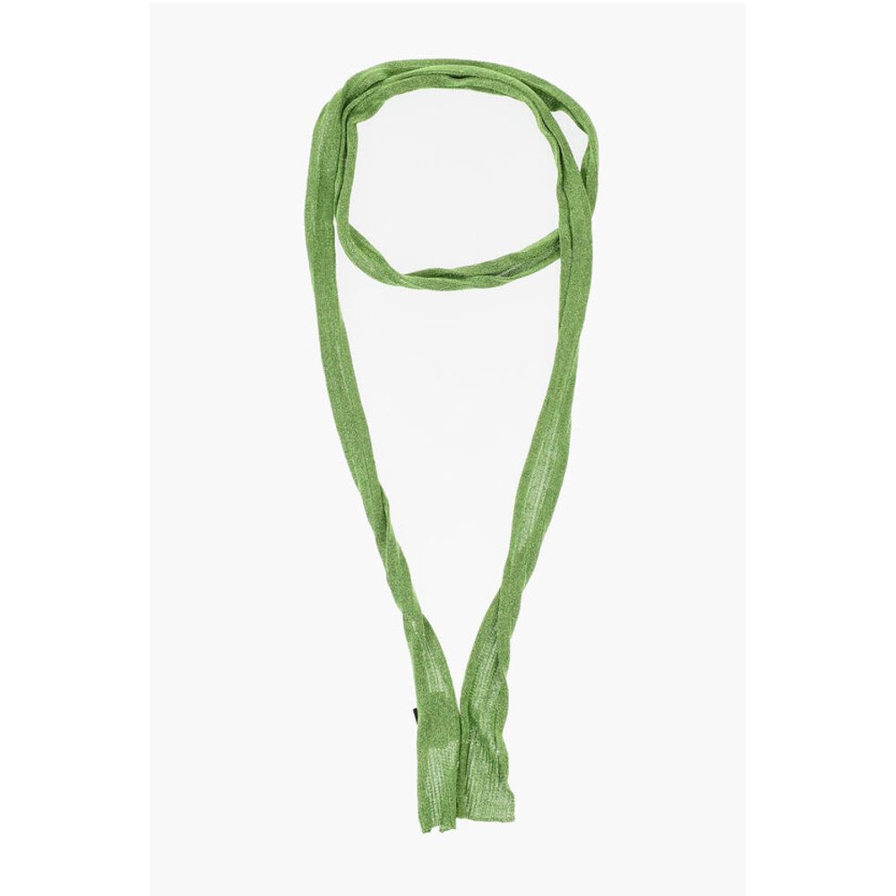 Solid Color Lurex Slim Foulard
