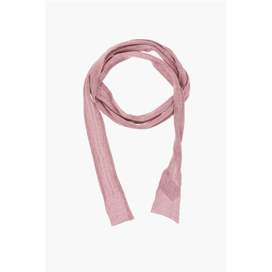 Solid Color Lurex Slim Foulard