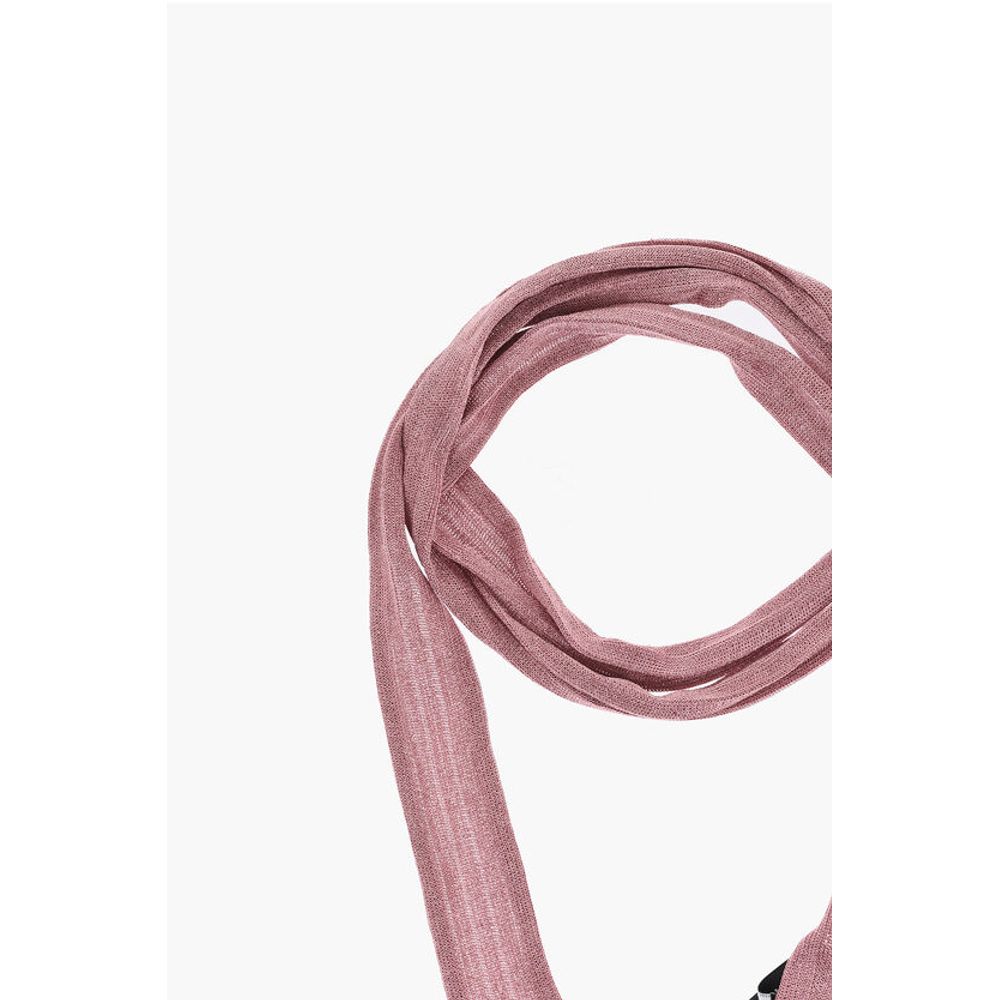 Solid Color Lurex Slim Foulard
