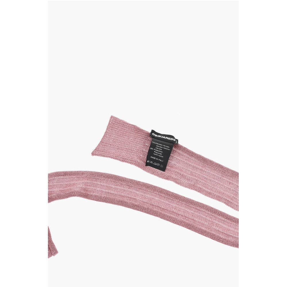 Solid Color Lurex Slim Foulard