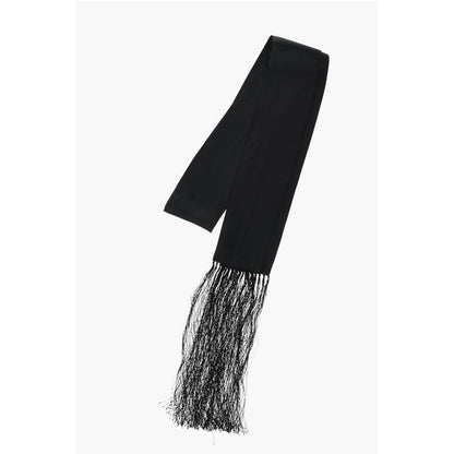 Silk Foulard with Fringes