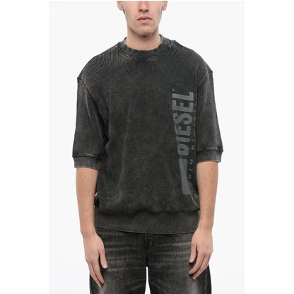 RED TAG Cotton S-COOLWAFY-N1 Crew-Neck Sweater with Side Log