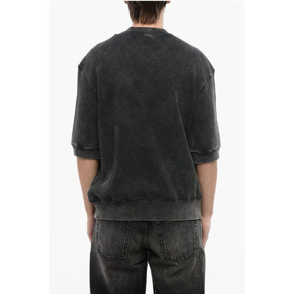RED TAG Cotton S-COOLWAFY-N1 Crew-Neck Sweater with Side Log