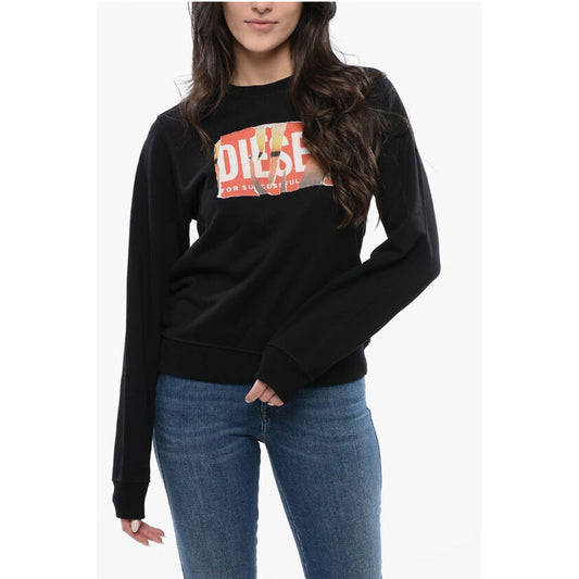 RED TAG Cotton F-REGGY-POFF Crew-neck Sweatshirt with Fronta