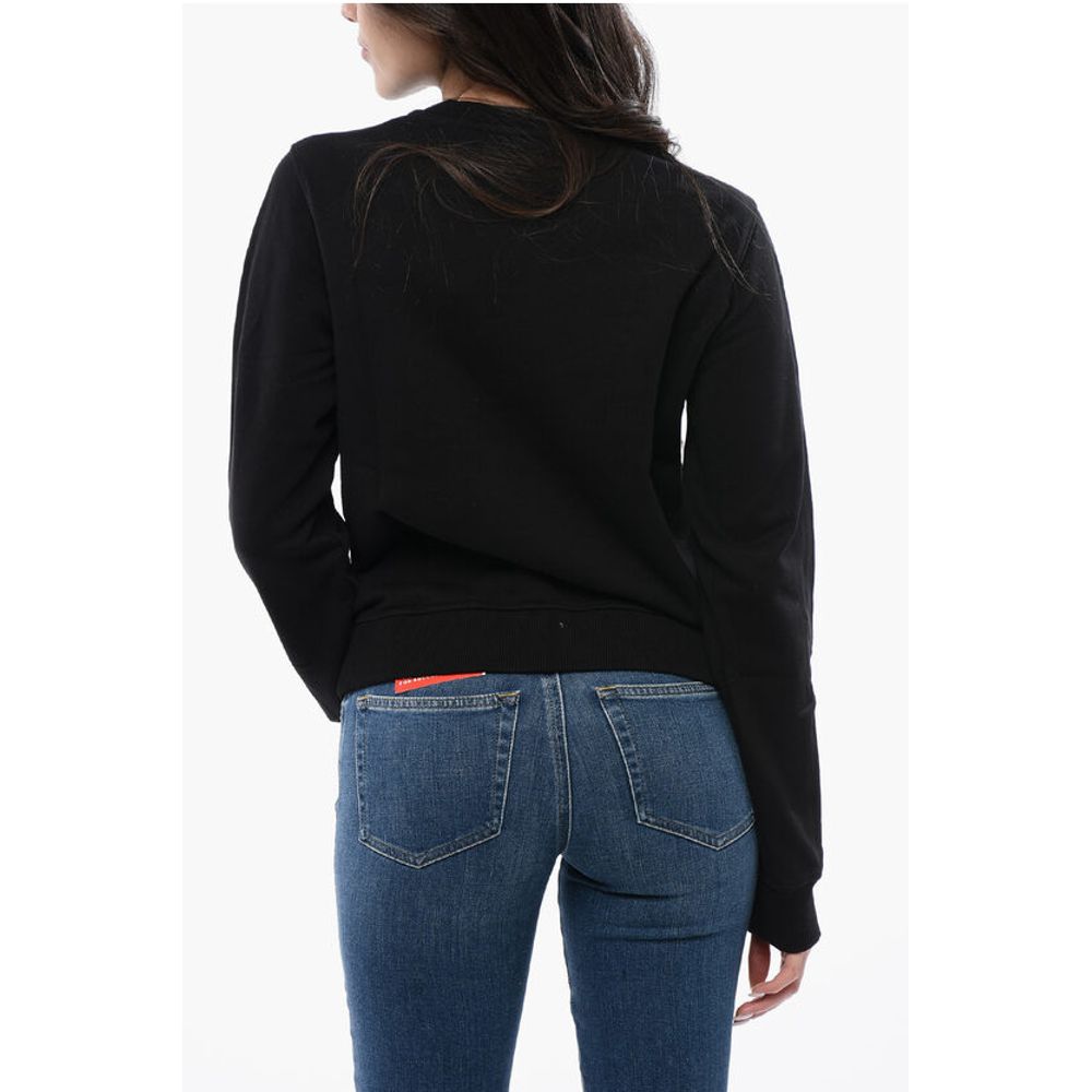 RED TAG Cotton F-REGGY-POFF Crew-neck Sweatshirt with Fronta