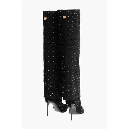Suede ARIEL Boots with Rhinestoned Detail