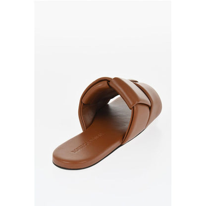 Solid Color Braided Leather Sandals