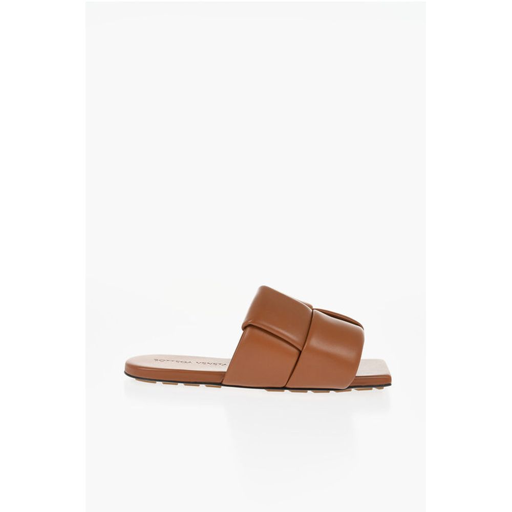 Solid Color Braided Leather Sandals