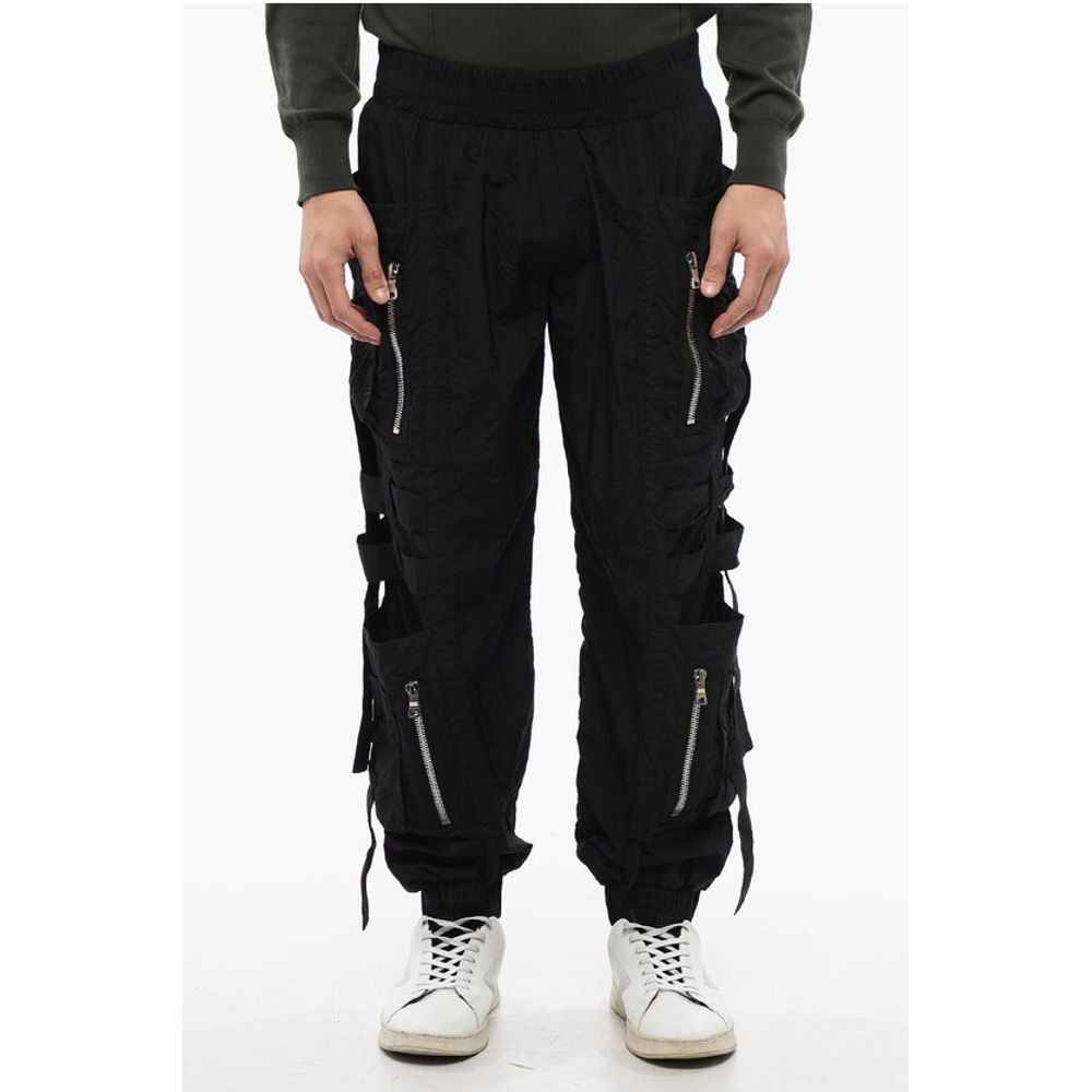 Nylon BANDED Cargo Pants with Cuffs
